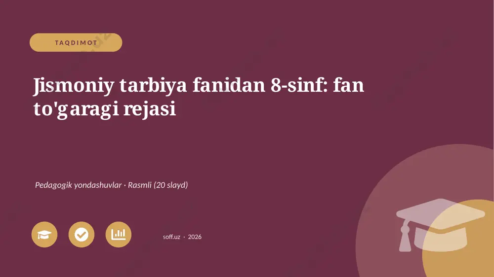 02702_jismoniy_tarbiya_fanidan_8_sinf_fan_toga — PPTX
