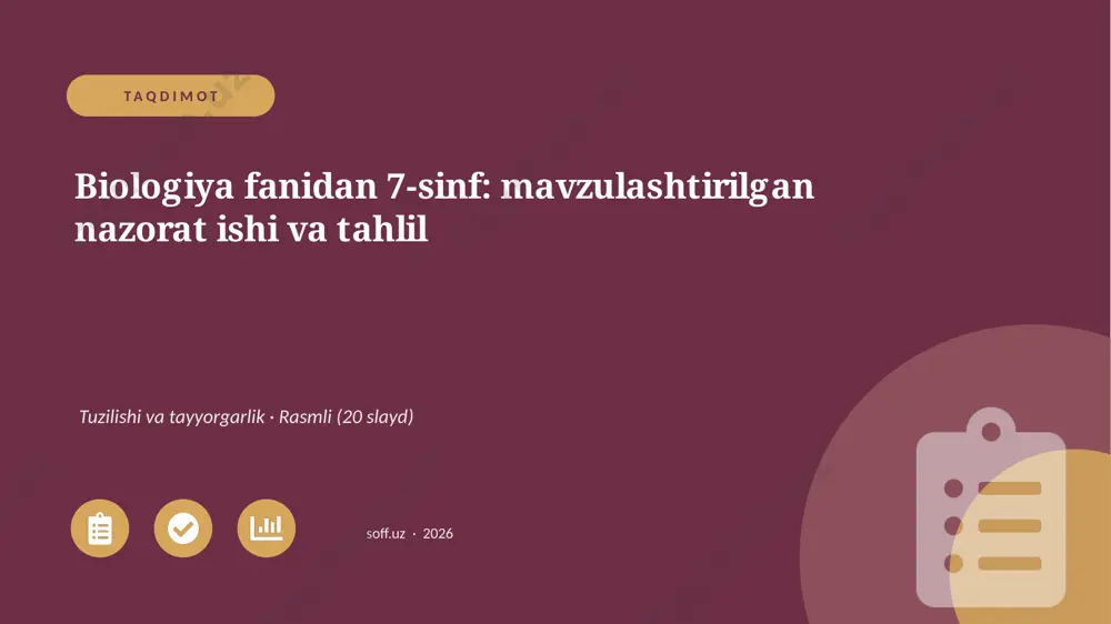 00652_biologiya_fanidan_7_sinf_mavzulashtirilg — PPTX