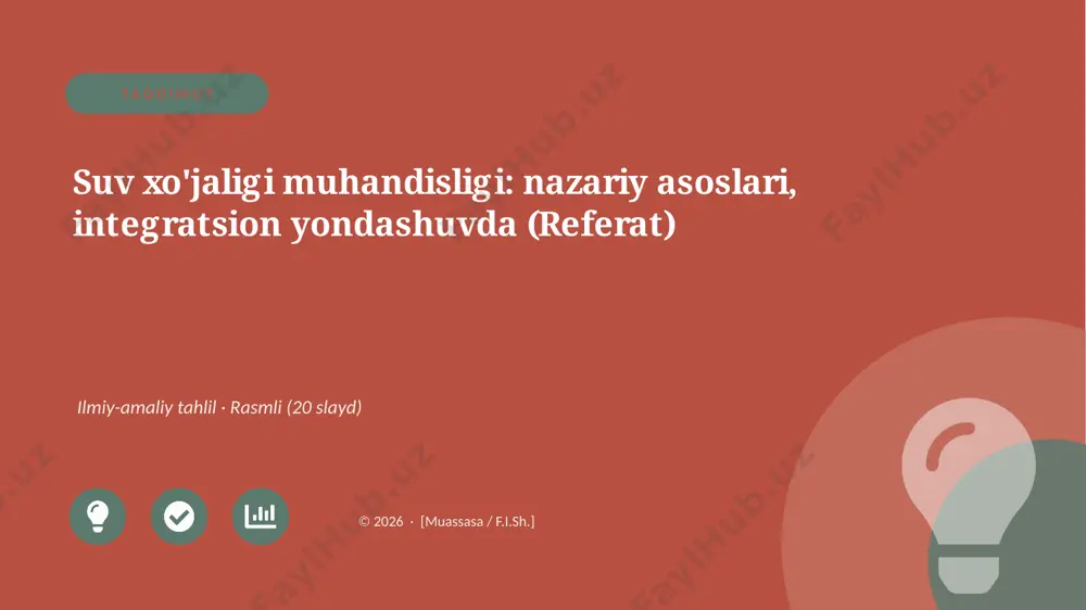 07067_suv_xojaligi_muhandisligi_nazariy_asosla — PPTX