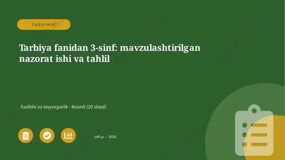 00686_tarbiya_fanidan_3_sinf_mavzulashtirilgan — PPTX