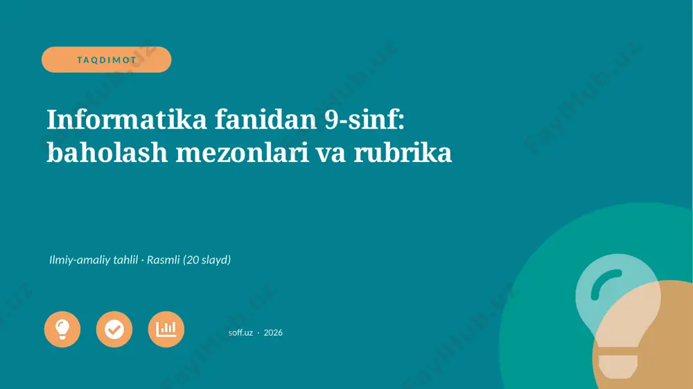 03891_informatika_fanidan_9_sinf_baholash_mezo — PPTX