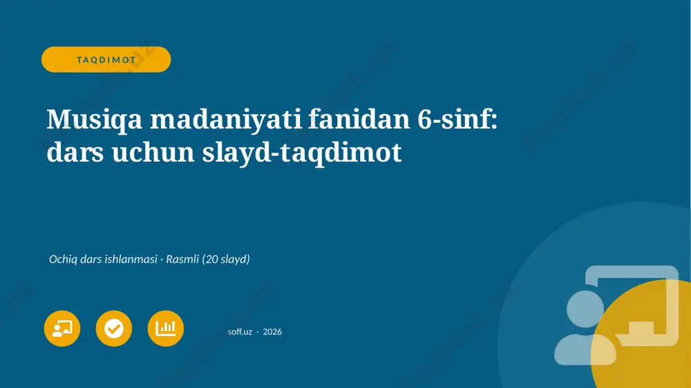 02260_musiqa_madaniyati_fanidan_6_sinf_dars_uc — PPTX