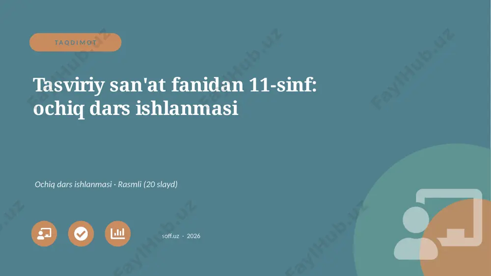 01178_tasviriy_sanat_fanidan_11_sinf_ochiq_dar — PPTX