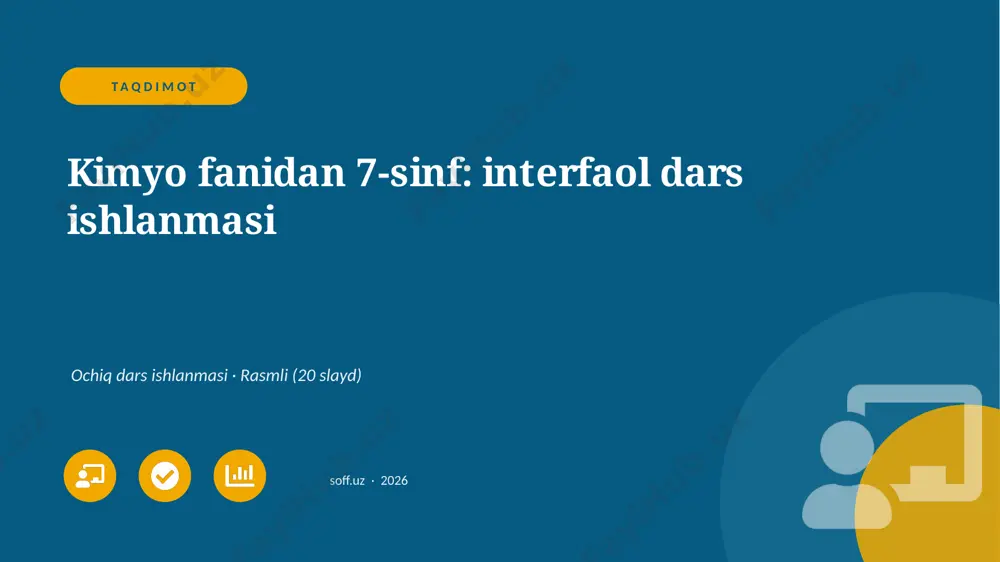 03460_kimyo_fanidan_7_sinf_interfaol_dars_ishl — PPTX