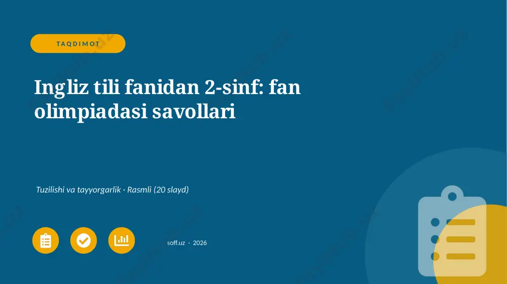 02770_ingliz_tili_fanidan_2_sinf_fan_olimpiada — PPTX