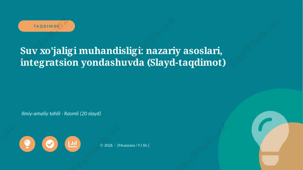 07071_suv_xojaligi_muhandisligi_nazariy_asosla — PPTX