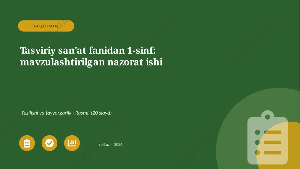 01586_tasviriy_sanat_fanidan_1_sinf_mavzulasht — PPTX