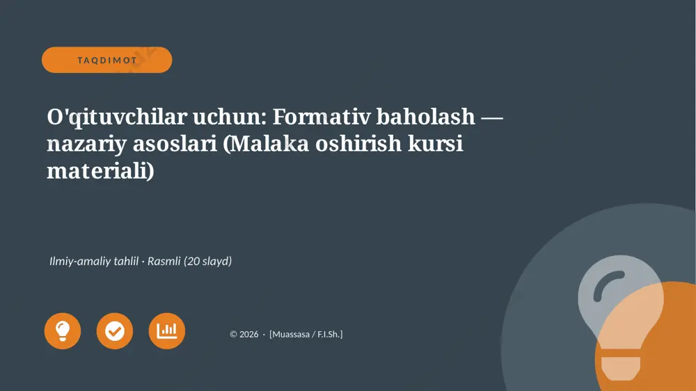 00129_oqituvchilar_uchun_formativ_baholash_naz — PPTX