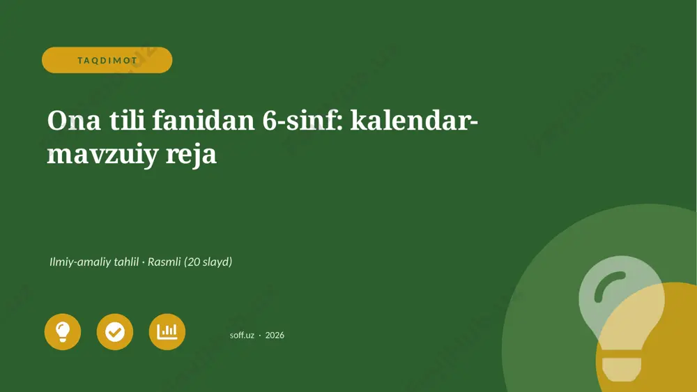 04006_ona_tili_fanidan_6_sinf_kalendar_mavzuiy — PPTX