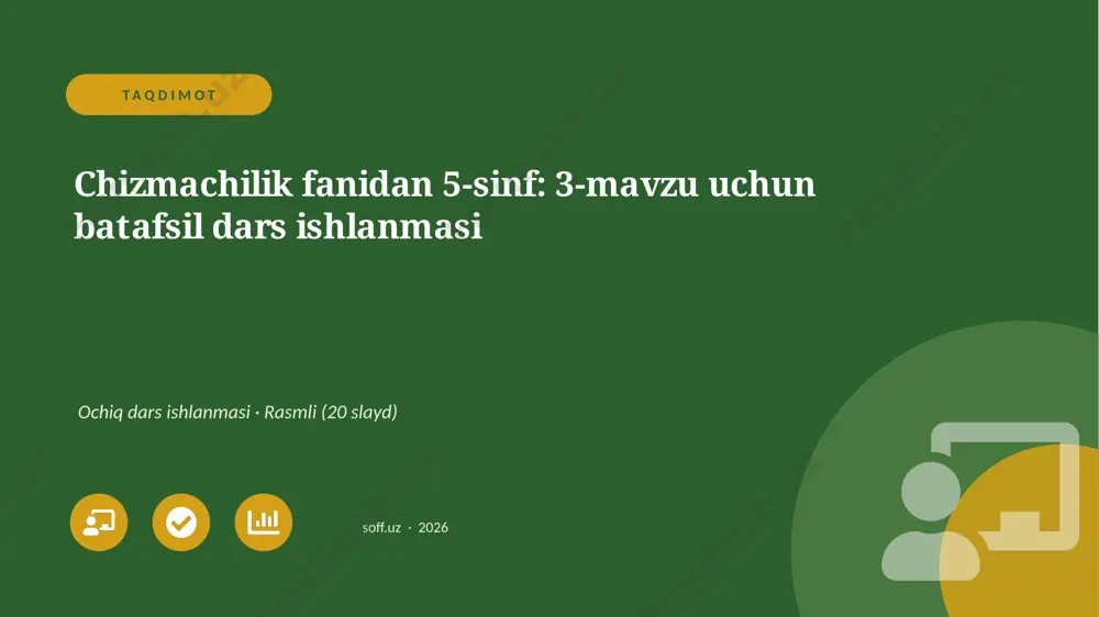 04756_chizmachilik_fanidan_5_sinf_3_mavzu_uchu — PPTX