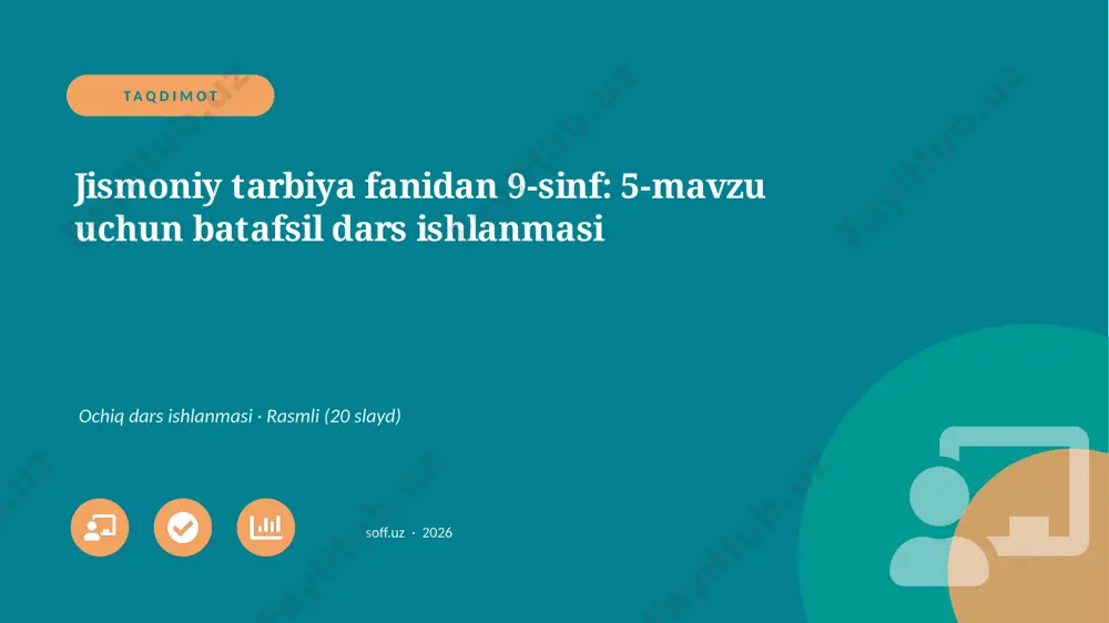 05211_jismoniy_tarbiya_fanidan_9_sinf_5_mavzu_ — PPTX