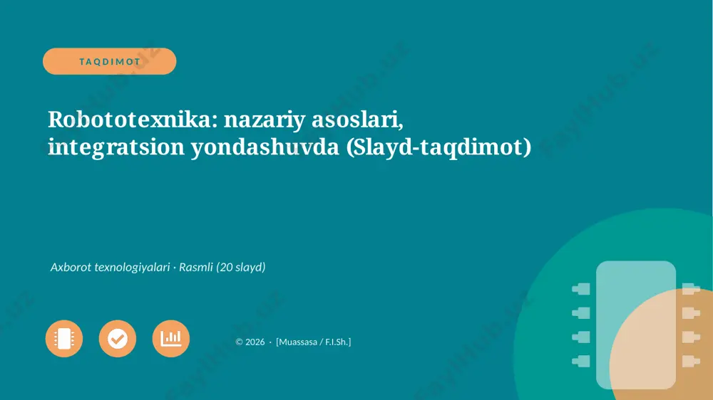 06521_robototexnika_nazariy_asoslari_integrats — PPTX