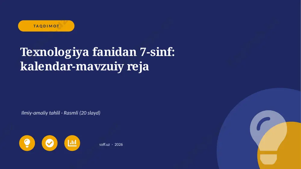 04124_texnologiya_fanidan_7_sinf_kalendar_mavz — PPTX