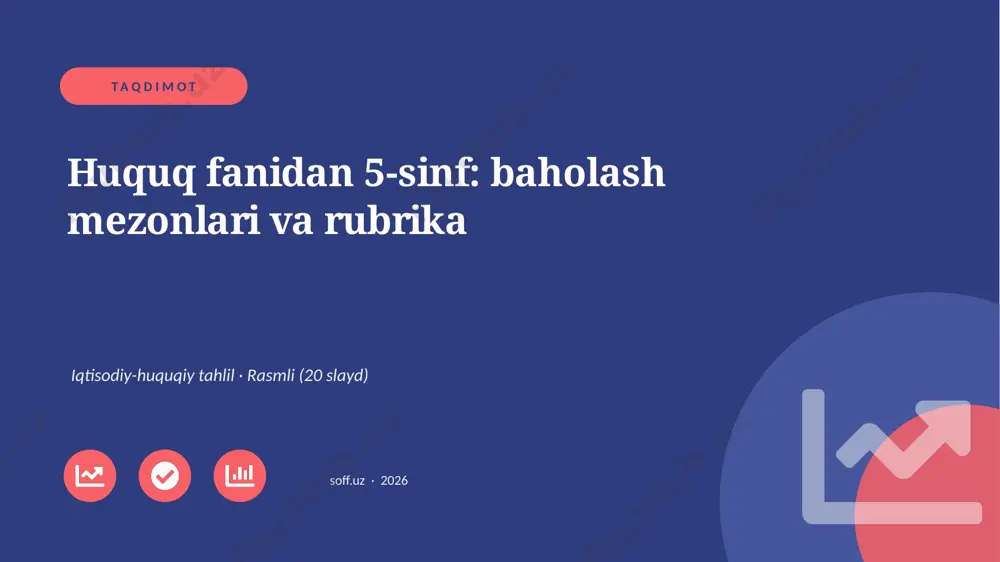 03973_huquq_fanidan_5_sinf_baholash_mezonlari_ — PPTX