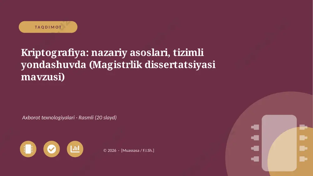 04602_kriptografiya_nazariy_asoslari_tizimli — PPTX