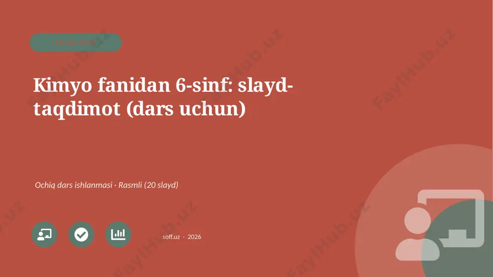 00997_kimyo_fanidan_6_sinf_slayd_taqdimot_dars — PPTX