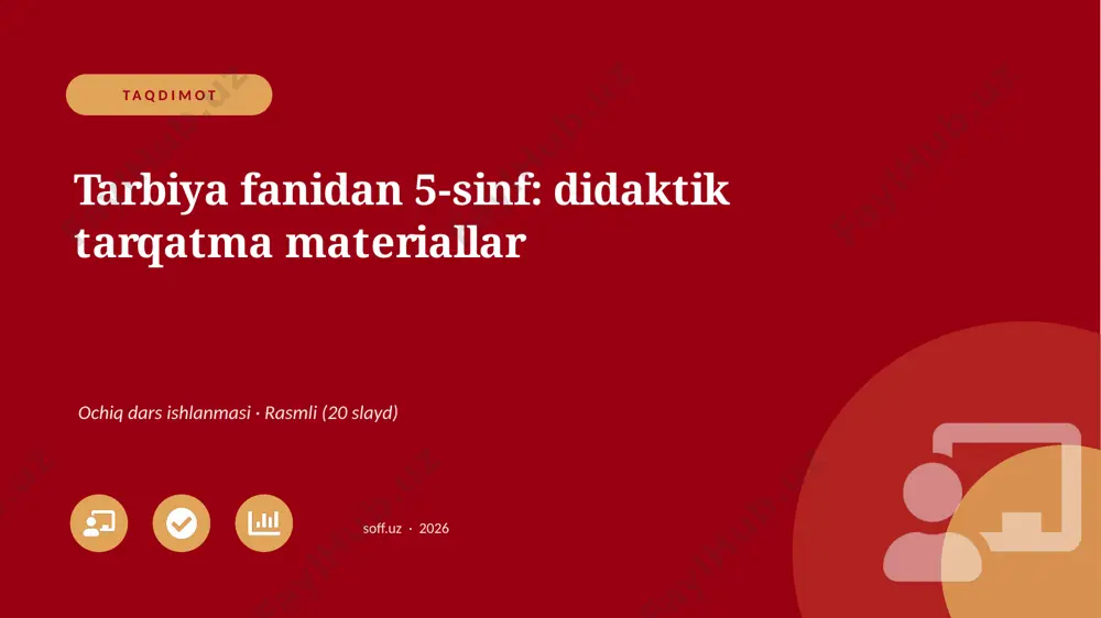00855_tarbiya_fanidan_5_sinf_didaktik_tarqatma — PPTX