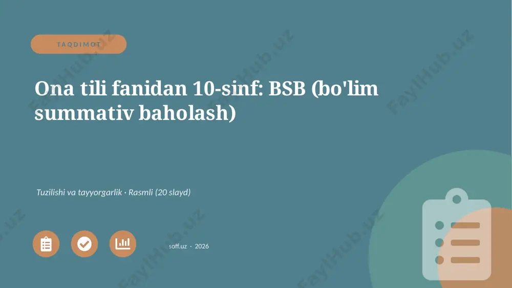 01658_ona_tili_fanidan_10_sinf_bsb_bolim_summa — PPTX