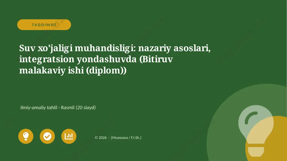 07066_suv_xojaligi_muhandisligi_nazariy_asosla — PPTX
