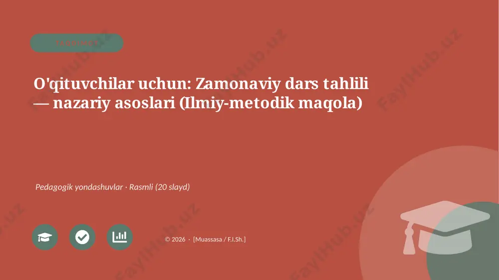 00337_oqituvchilar_uchun_zamonaviy_dars_tahlil — PPTX