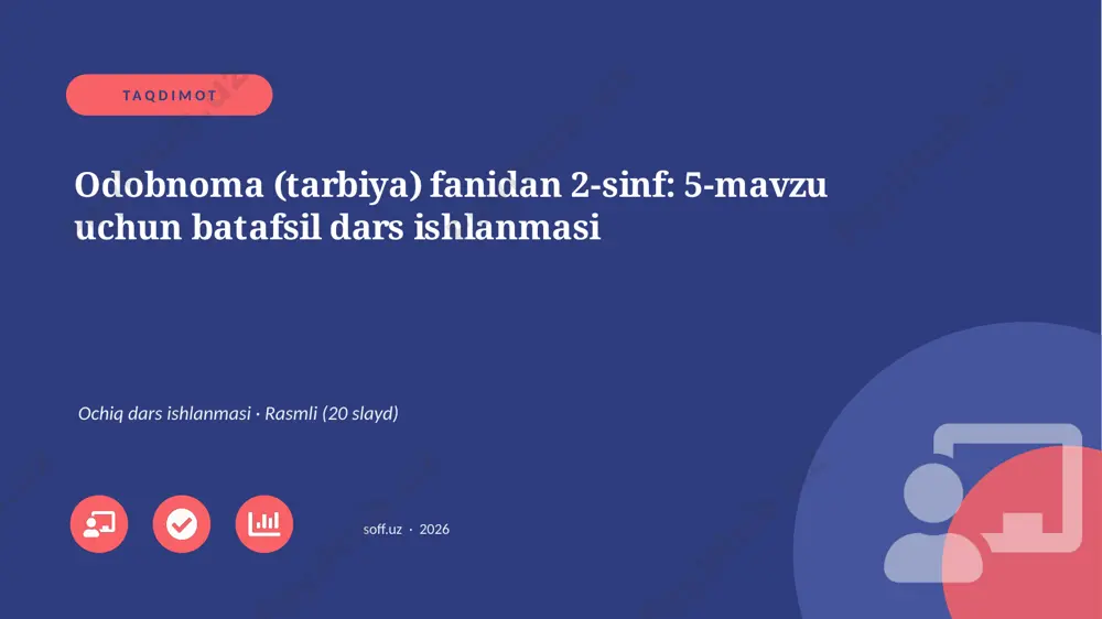05153_odobnoma_tarbiya_fanidan_2_sinf_5_mavzu_ — PPTX