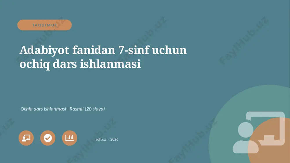 00078_adabiyot_fanidan_7_sinf_uchun_ochiq_dars — PPTX