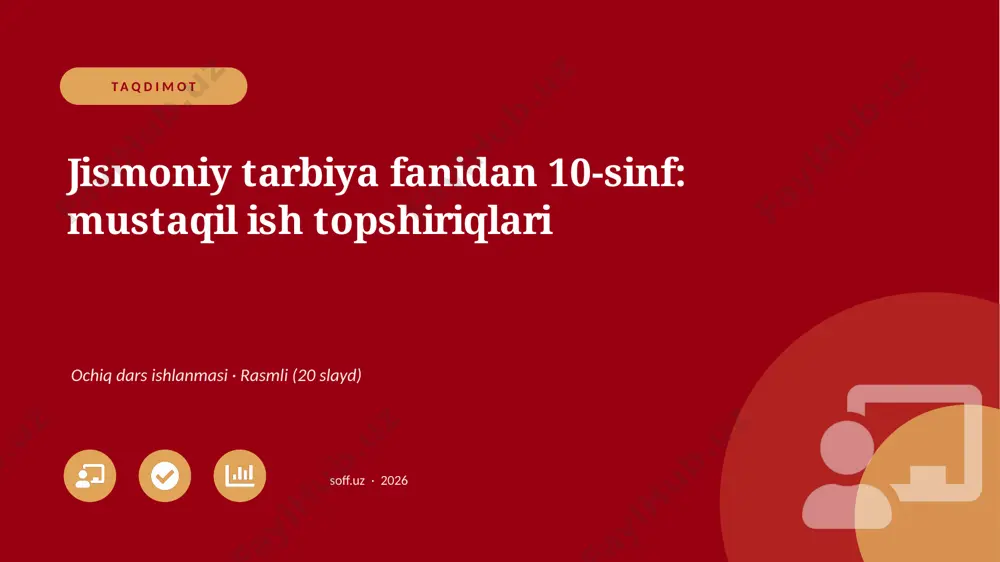 02495_jismoniy_tarbiya_fanidan_10_sinf_mustaqi — PPTX
