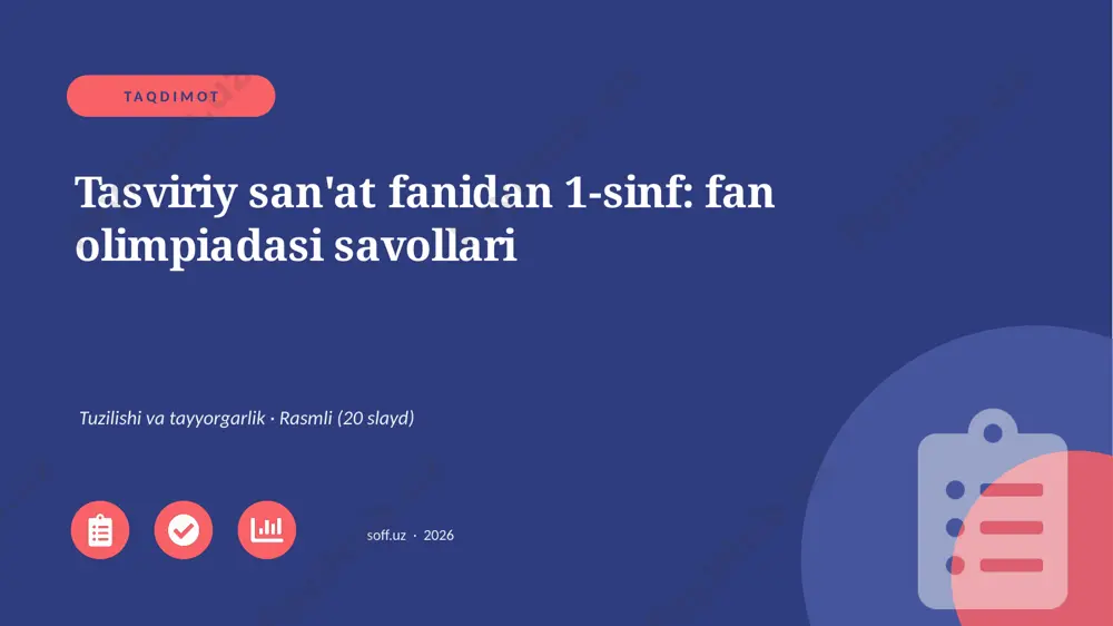 02893_tasviriy_sanat_fanidan_1_sinf_fan_olimpi — PPTX