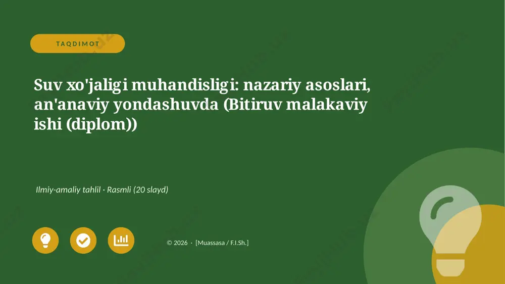 01546_suv_xojaligi_muhandisligi_nazariy_asosla — PPTX