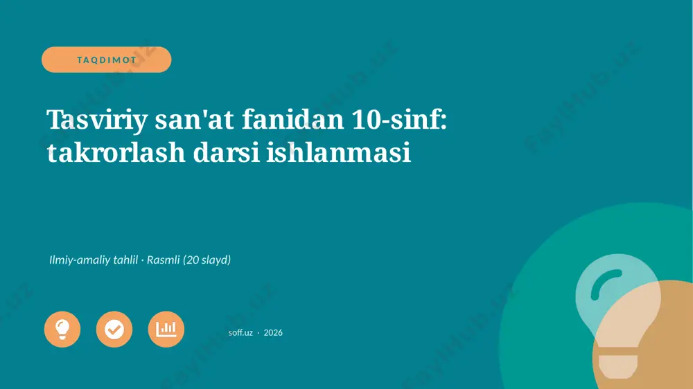 03111_tasviriy_sanat_fanidan_10_sinf_takrorlas — PPTX