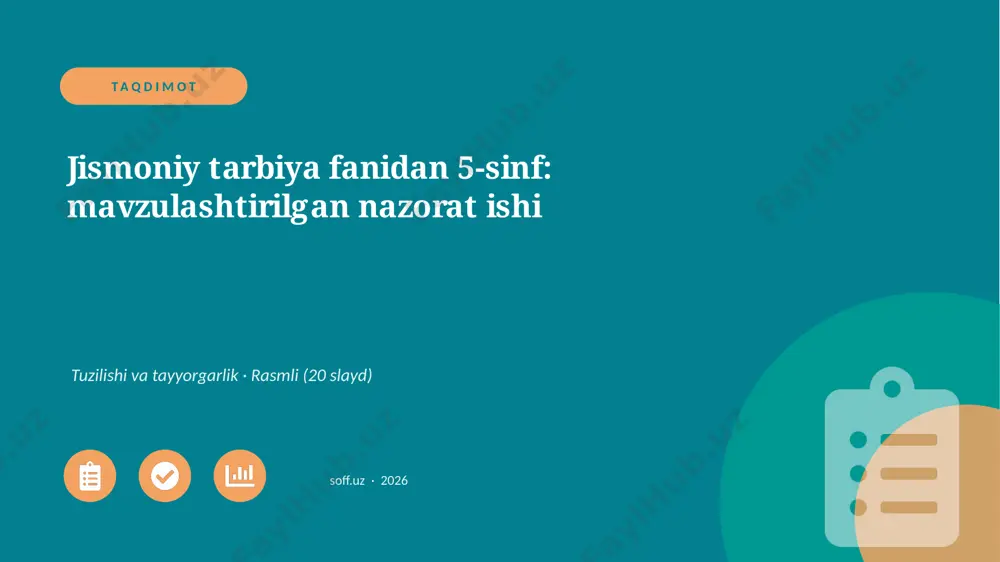 01601_jismoniy_tarbiya_fanidan_5_sinf_mavzulas — PPTX