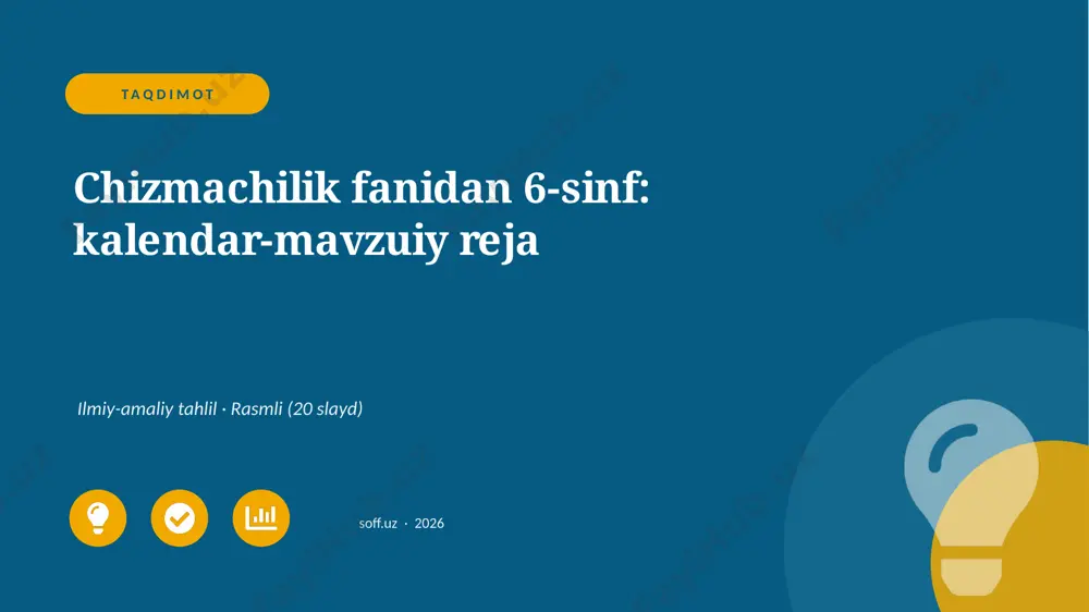 04130_chizmachilik_fanidan_6_sinf_kalendar_mav — PPTX