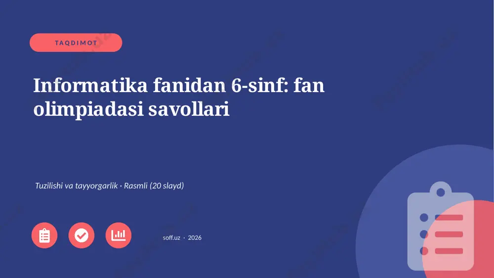 02843_informatika_fanidan_6_sinf_fan_olimpiada — PPTX