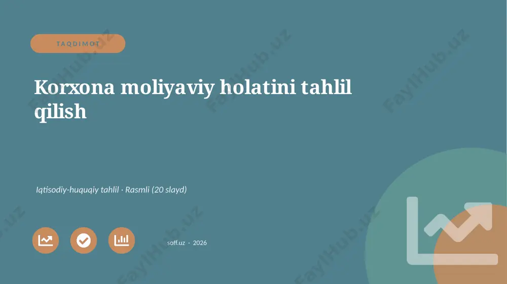 00358_korxona_moliyaviy_holatini_tahlil_qilish — PPTX