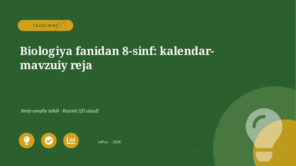 04076_biologiya_fanidan_8_sinf_kalendar_mavzui — PPTX