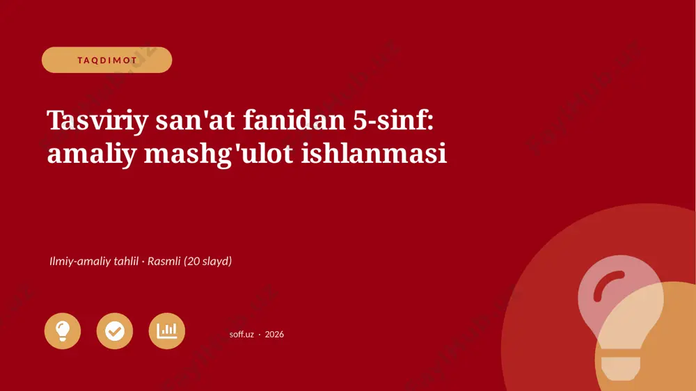 03315_tasviriy_sanat_fanidan_5_sinf_amaliy_mas — PPTX