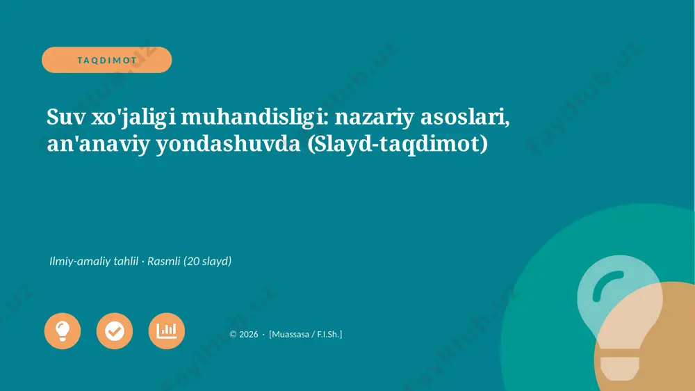 01551_suv_xojaligi_muhandisligi_nazariy_asosla — PPTX
