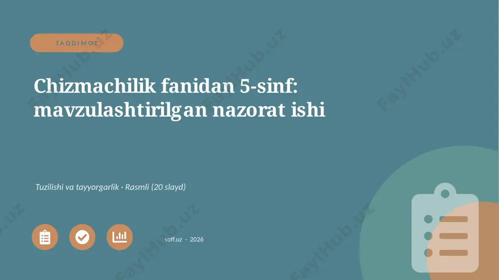 01568_chizmachilik_fanidan_5_sinf_mavzulashtir — PPTX
