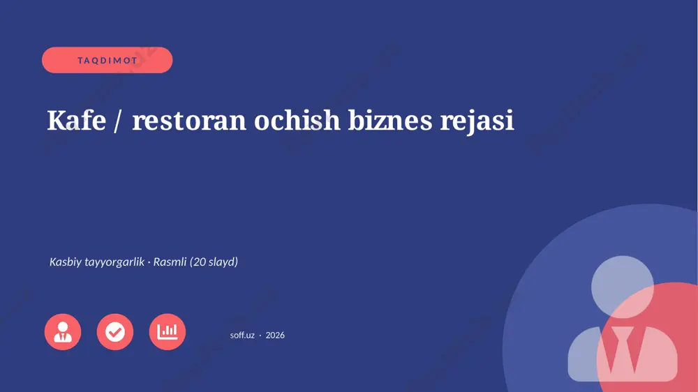 0493_v1_kafe_restoran_ochish_biznes_rejasi — PPTX