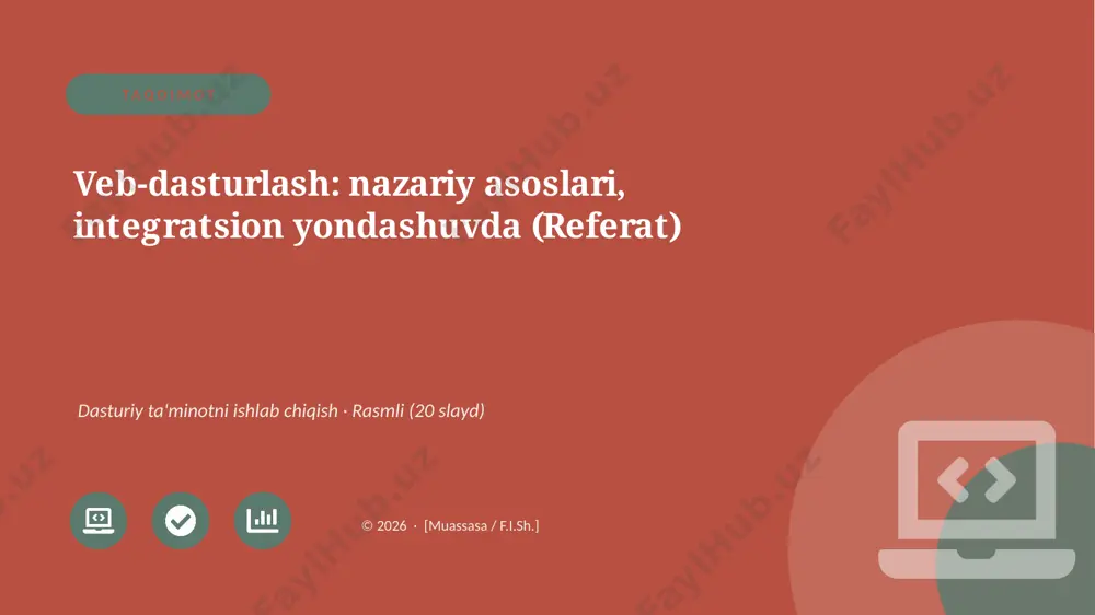 06377_veb_dasturlash_nazariy_asoslari_integrat — PPTX