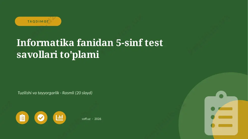 0276_v1_informatika_fanidan_5_sinf_test_sa — PPTX