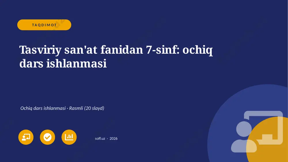 01174_tasviriy_sanat_fanidan_7_sinf_ochiq_dars — PPTX