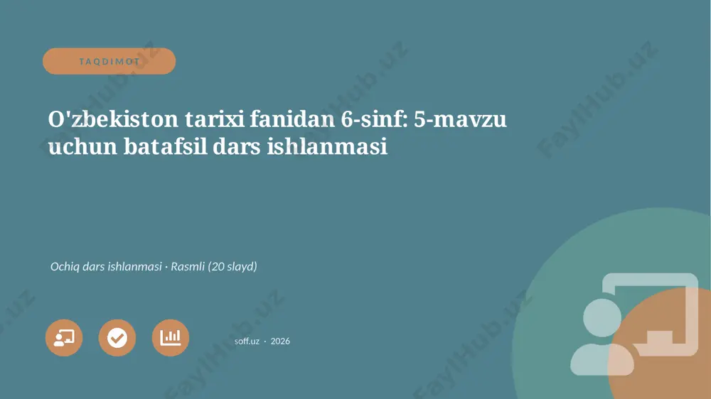 05098_ozbekiston_tarixi_fanidan_6_sinf_5_mavzu — PPTX