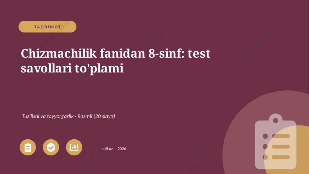 01362_chizmachilik_fanidan_8_sinf_test_savolla — PPTX