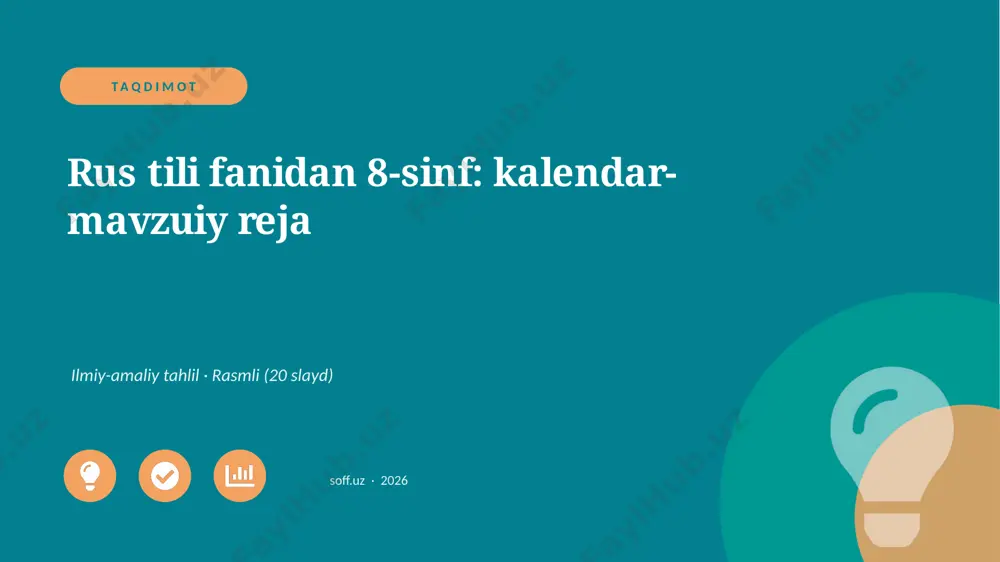04041_rus_tili_fanidan_8_sinf_kalendar_mavzuiy — PPTX