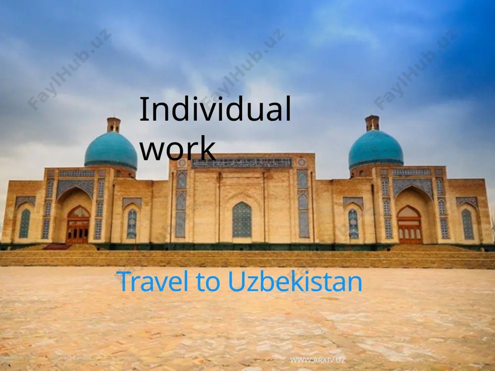 travel to uzbekistan — PPTX