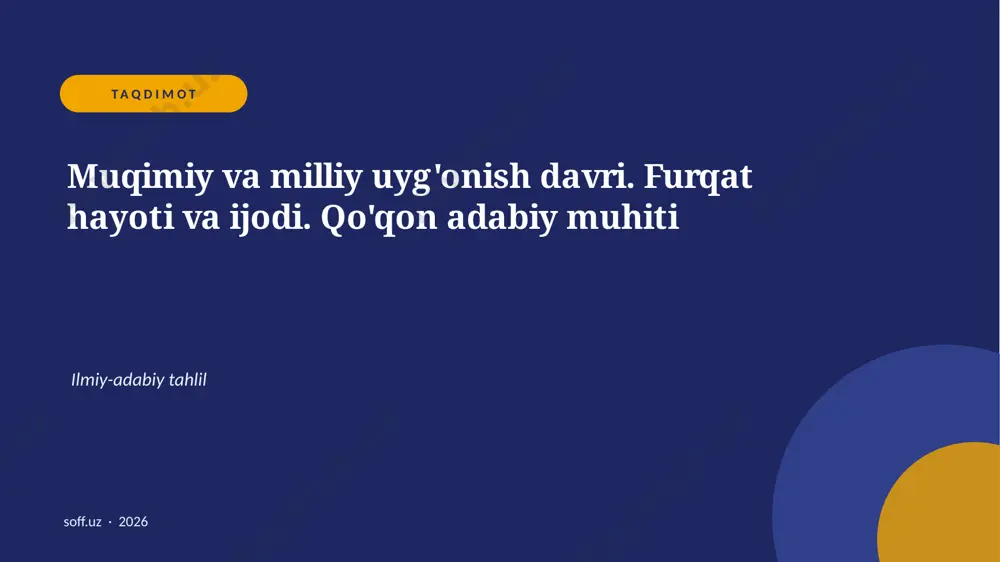 15_furqat_ijodi — PPTX