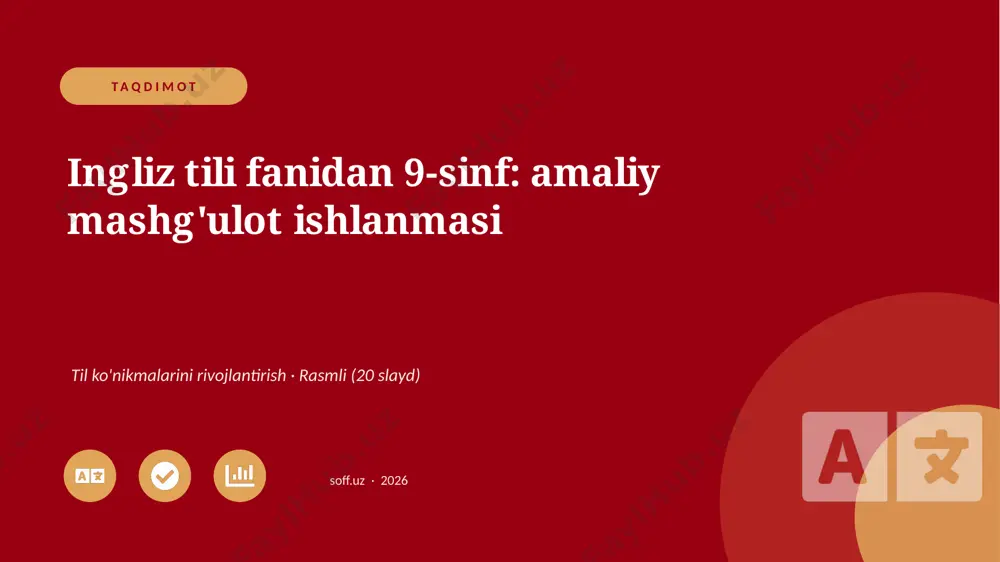 03195_ingliz_tili_fanidan_9_sinf_amaliy_mashgu — PPTX