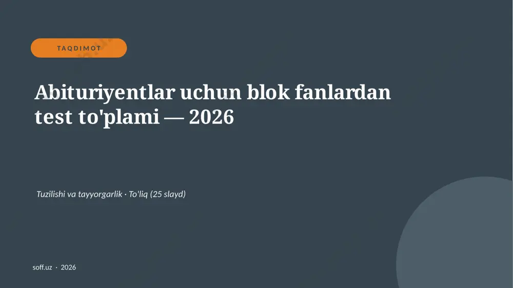 0294_v2_abituriyentlar_uchun_blok_fanlarda — PPTX