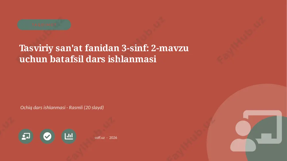 04567_tasviriy_sanat_fanidan_3_sinf_2_mavzu_uc — PPTX